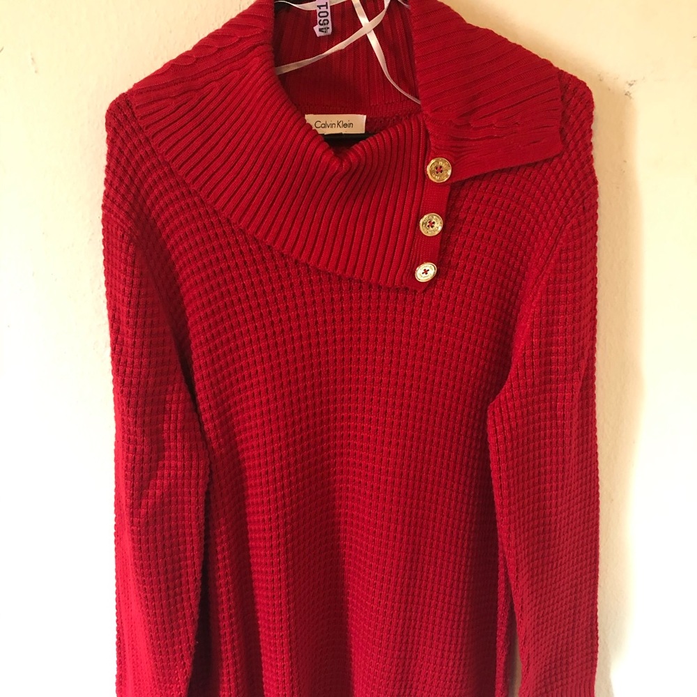 Calvin Klein red sweater